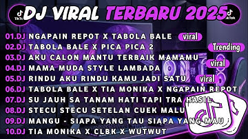 DJ TIKTOK TERBARU 2025||DJ NGAPAIN REPOT X TABOLA BALE🎵DJ TABOLA BALE X PICA PICA 2 FULL ALBUM