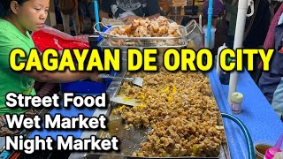 CAGAYAN DE ORO CITY - FILIPINO NIGHT MARKET | Street Food, Wet Market Tour in MINDANAO, PHILIPPINES