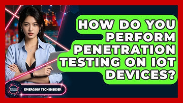 How Do You Perform Penetration Testing On IoT Devices? - Emerging Tech Insider