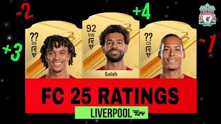 LIVERPOOL PLAYER RATINGS / EAFC 25 (FIFA 25) ⚽️ Mo Salah, Darwin Nunez, Arnold...