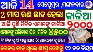 kalia yojana 3th instalment date | 14 September 2021 | Govt Announced BIG News