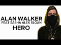 Hero  alan walker feat sasha alex sloan lirik lagu  terjemahan