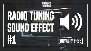 Radio Tuning Sound Effect SFX for Filmmaking FREE 1 | NO COPYRIGHT