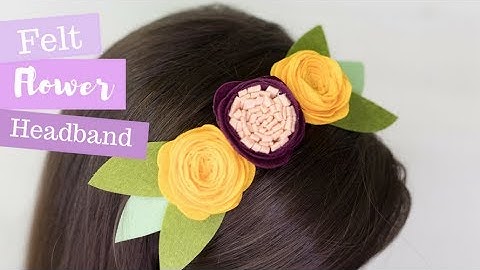 DIY Felt Flower Headband