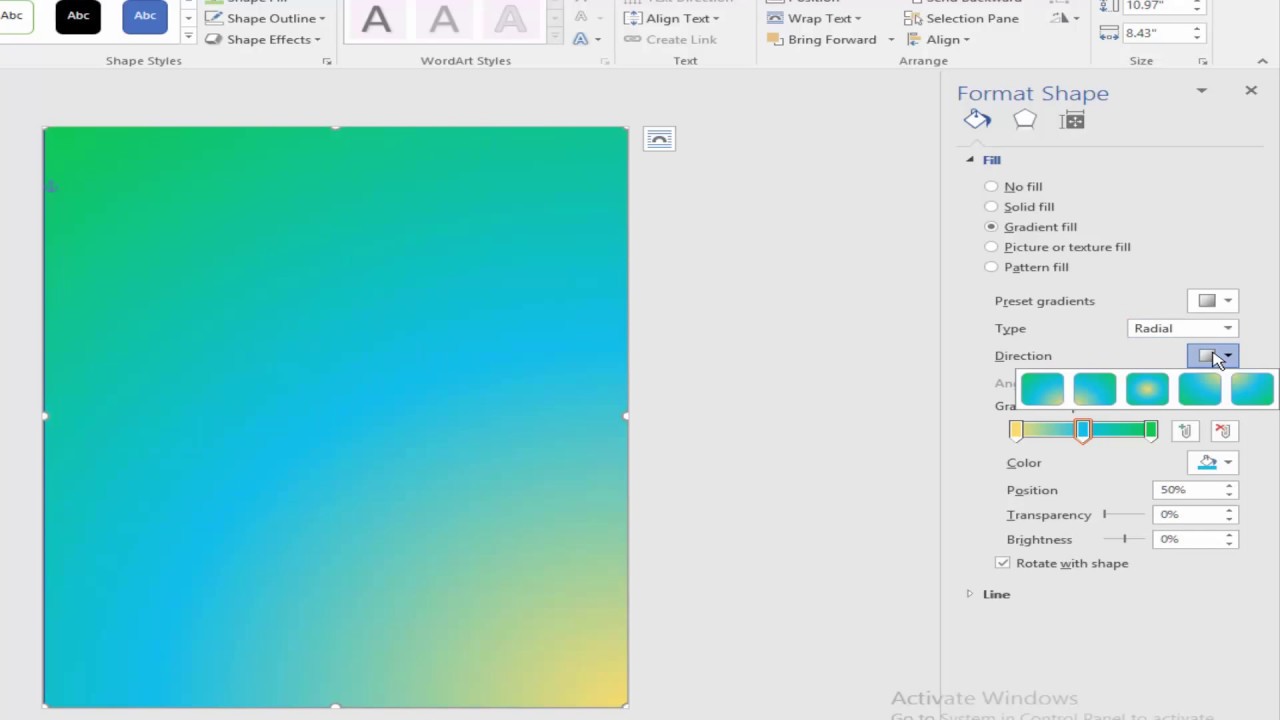 how-to-add-gradient-fill-color-in-microsoft-word-background-2017-youtube