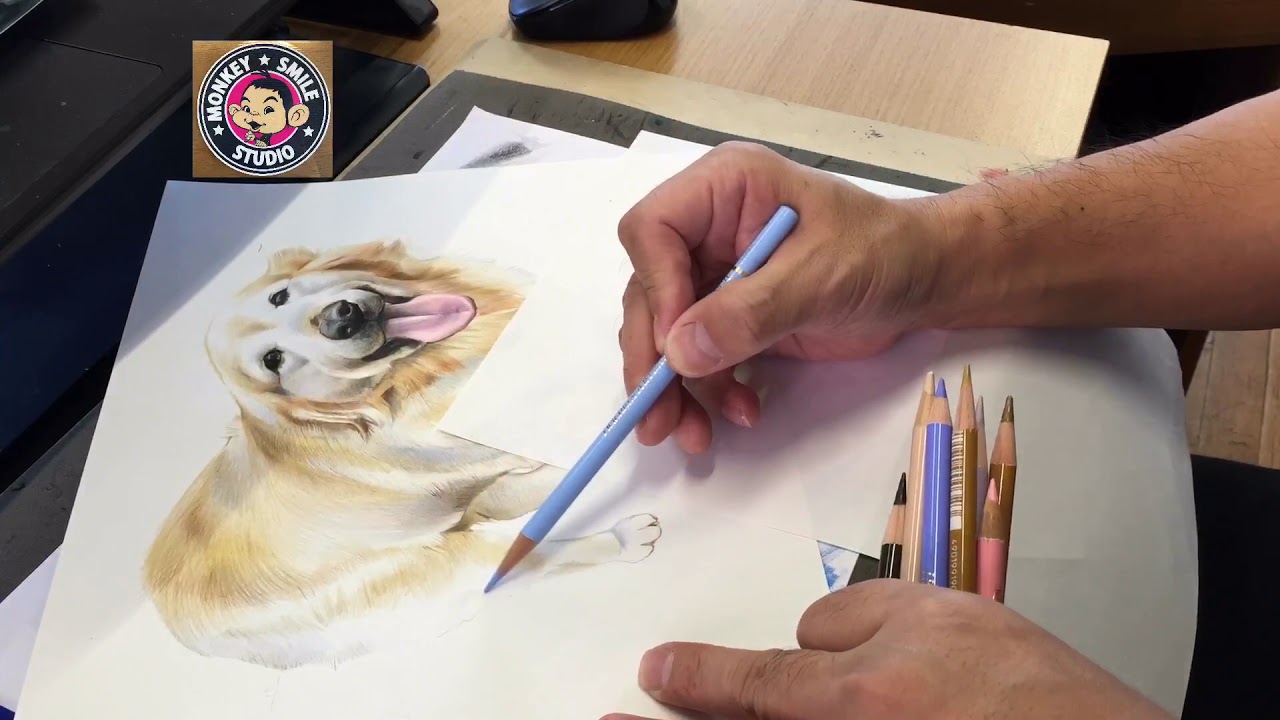 犬の似顔絵 リアルな犬の絵 ａｒｔ 似顔絵 亡くなったペットの似顔絵 わんちゃん Youtube