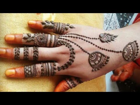 EID special ##.4 ...fancy mehndi design for back hand - YouTube