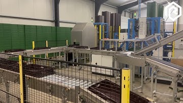Crate unfolding line at MultiGrow B.V. | Reintjes Systems