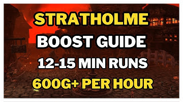 Classic WoW  Stratholme Solo Mage Boost Guide | 400-600g+ Per Hour