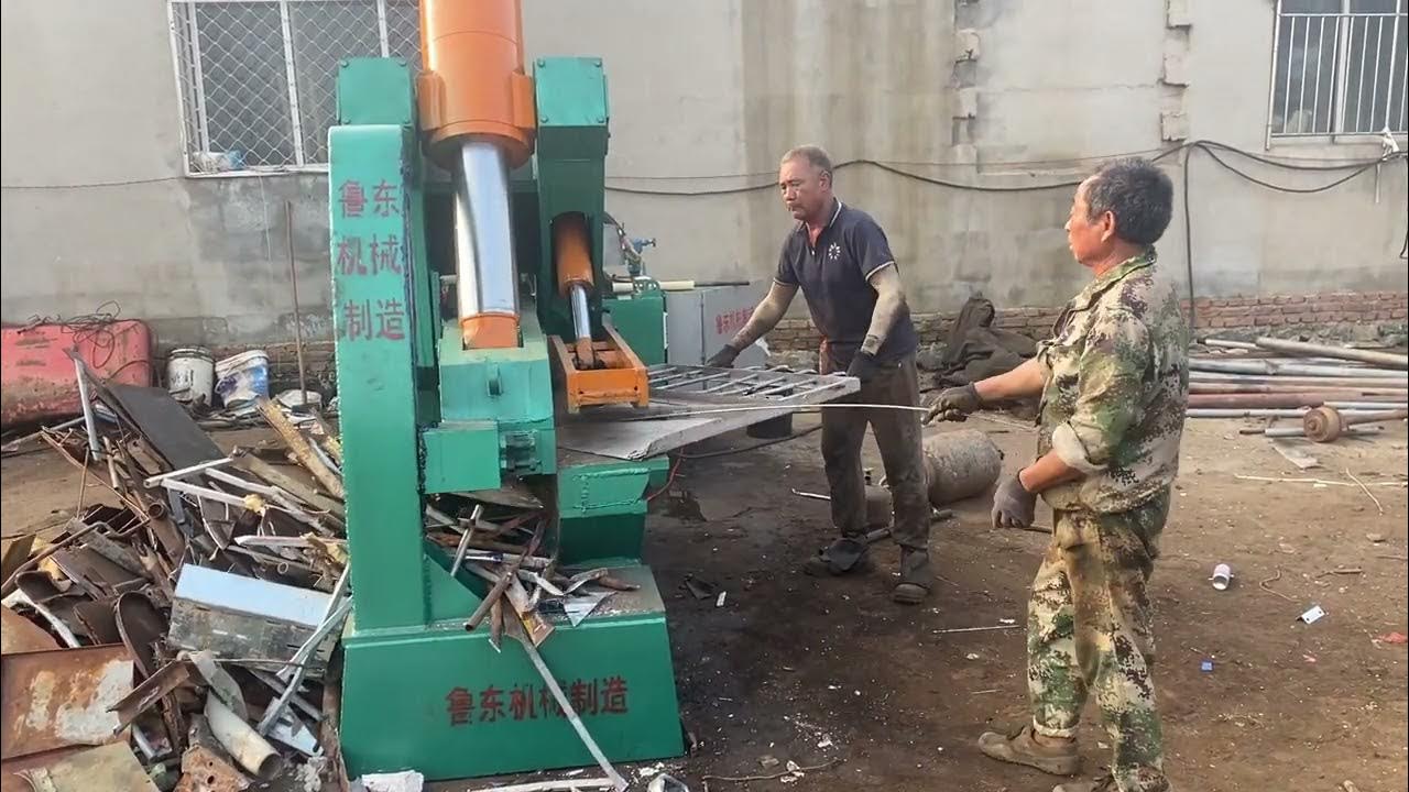 Scrap metal shear processing scrap iron renewable resources scrap metal