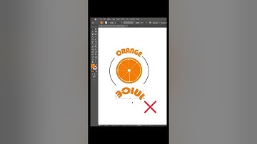 How to flip curved text in illustrator !! #shorts