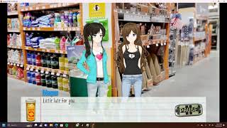 Nicole and Megan fight in the grocery store (class of 09)