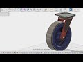 Modelling a caster wheel in fusion 360  fusion 360 tutorial