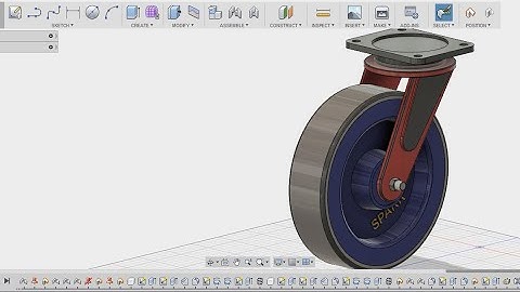 modelling a Caster wheel in fusion 360 - fusion 360 tutorial