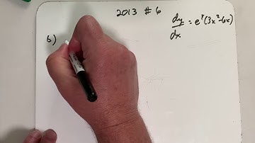 AP Calculus AB 2013 #6 FRQ