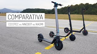 Cecotec Outsider vs Xiaomi M365 vs Ninebot ES1 🛴 (La comparativa del  siglo) 