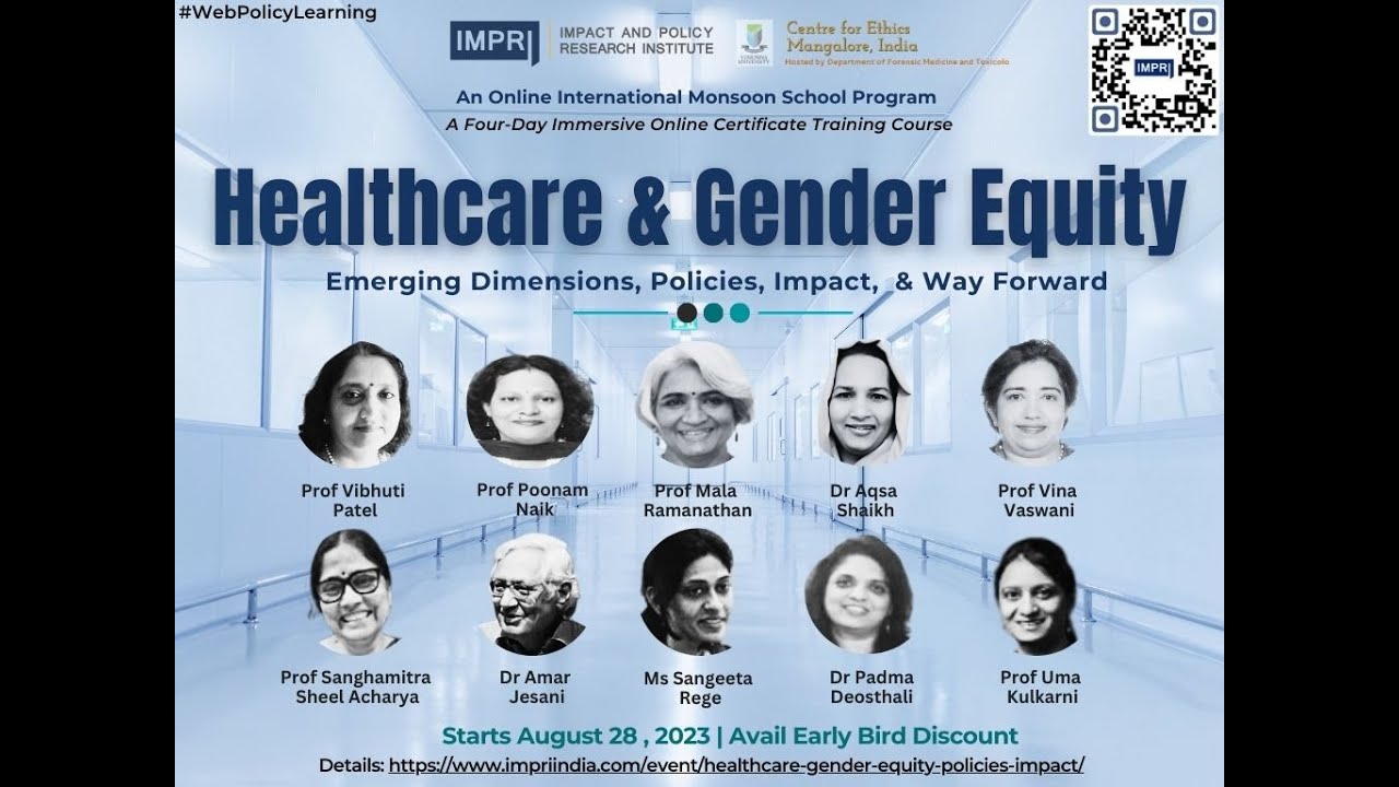 Day 1 | Healthcare & Gender Equity IMPRI #WebPolicyLearning Poonam Naik Vibhuti Patel Sangeeta Rege