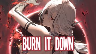 Nightcore - Burn It Down (Lyrics) (E.P.O, Veronica Bravo & Jorn L)