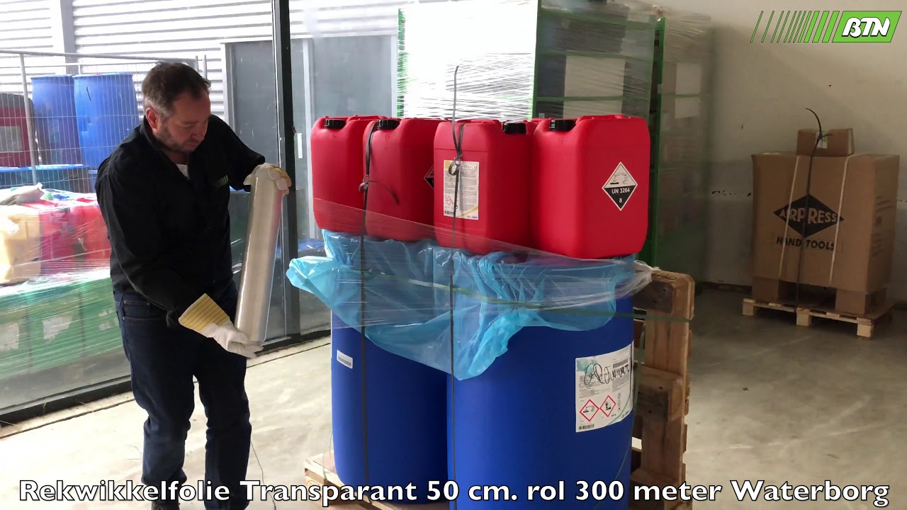 Rekwikkelfolie Transparant 50 cm. rol 300 meter Waterborg - BTN de Haas (251332)