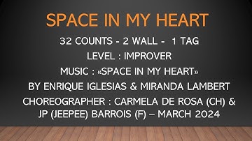 Space In My Heart line dance demo