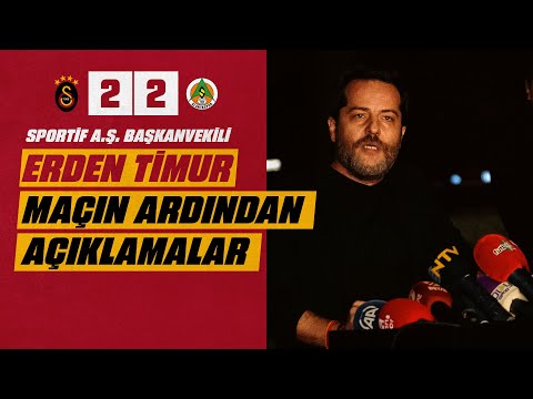 🔴  Galatasaray Sportif A.Ş. Başkanvekili Erden Timur, maçın ardından açıklamalarda bulundu #GSvALN