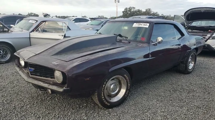 1969 Chevy Camaro, Water Car, Up For Auction At Copart