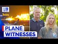 Australian witnesses speak about devastating plane crash in Japan | 9 News Australia