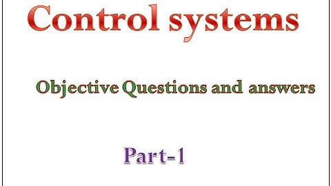 control systems objective questions and answers part1