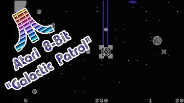 Atari 8-Bit Game Play, Galactic Patrol