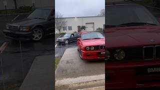 The Dynamic duo🤞190e Evo2 & E30 M3 #cars #bmw #mercedes #youtubeshorts