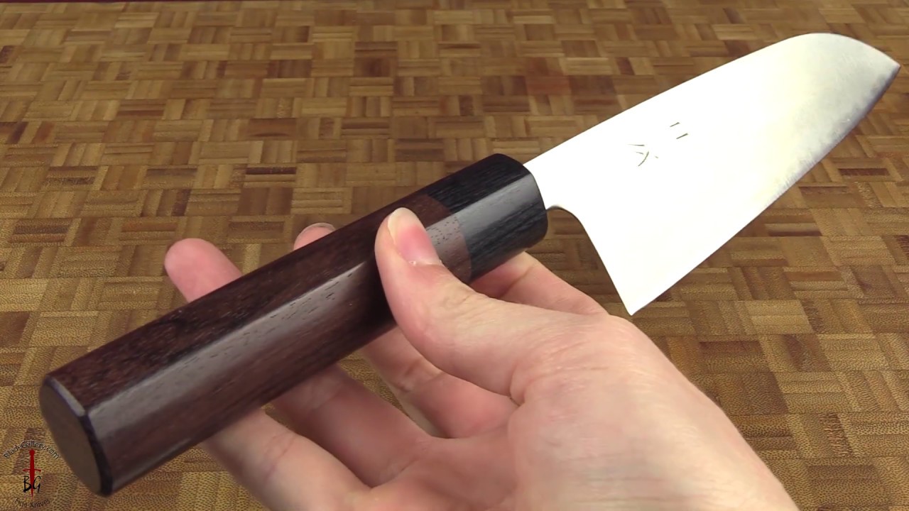 Chef's Knife (Santoku) - Migaki Aogami Super (Carbon Steel) - 6 1/2 in. (165mm)