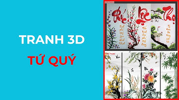 Tranh Tứ Quý Lôi Cuốn | Tranh Dán Tường 3D - 0979.46.3459