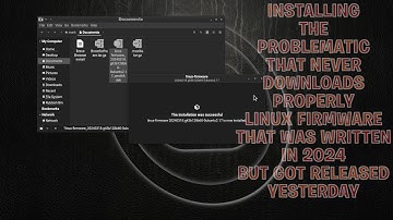 Linux Firmware Download Bug Yesterday