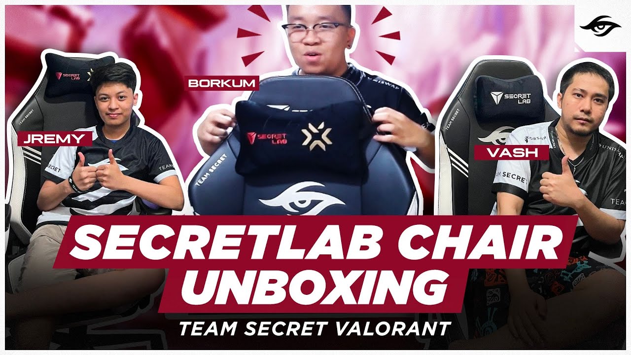 Team Secret x Secretlab gaming chair