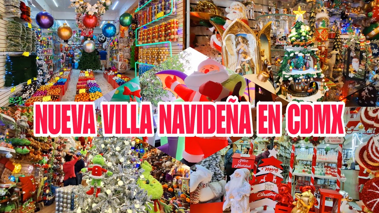Así es EL PUEBLITO DE LA NAVIDAD EN CDMX!! Miles de Increíbles Adornos, Series, Esferas, Muñecos 