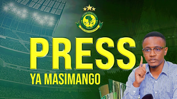 PRESS YA MASIMANGO: ALLY KAMWE ANAUNGURUMA MUDA HUU MAKAO MAKUU JANGWANI