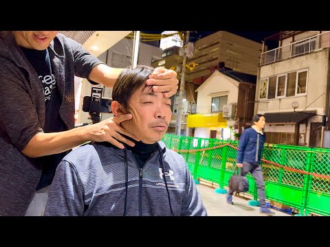 ASMR 肩の疲れがMAXの塗装屋さん！肩と首と背中がガチガチなので強めのマッサージだな！