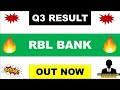 RBL Bank Q3 Results 2024 | RBL bank result | RBL bank share news today | RBL bank results today