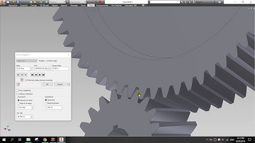 Mô phỏng bánh răng nghiêng ăn khớp ngoài Inventor