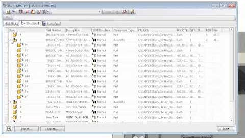 Inventor BOM Structure
