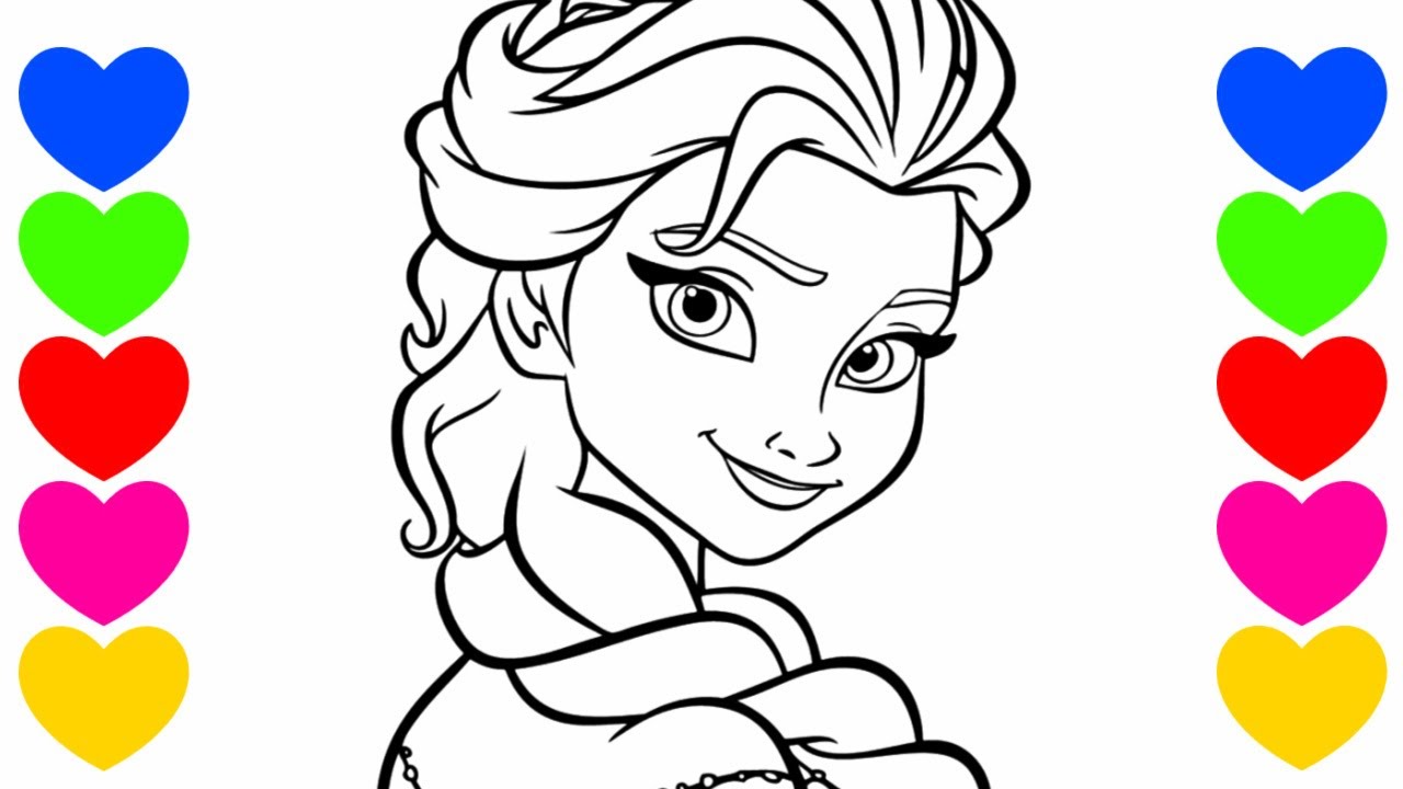 Pintar Desenho do Frozen 2  Colorir Desenho da Elsa Frozen 2 em português  