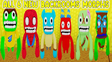 UPDATE - How To Find ALL 6 NEW BACKROOMS MORPHS in Find The Backrooms Morphs