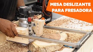 Cómo hacer una mesa deslizante para fresadora (plantilla para carpintería)