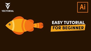How to draw a Fish in Adobe Illustratro - Super easy tutorial for beginner