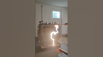 Thumbnail of Distribution Transformer Arc Discharge High Voltage Transformer #shorts #highvoltage #shortcircuit