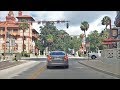 Driving Downtown - St Augustine Florida USA