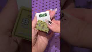 Unboxing TINY REAL Working Credit Card!- Re-Ment Realistic Minis ASMR! #shorts