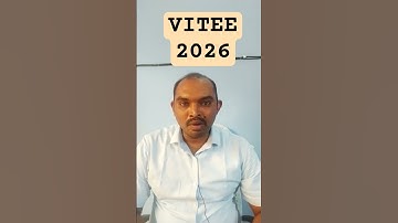VITEEE 2026 Entrance exam details #vit #viteee #velloreinstituteoftechnology #viteee2026
