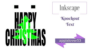 Inkscape Knockout Text
