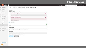 Liftoff E-Commerce Tutorial Video: Custom Shipping Methods